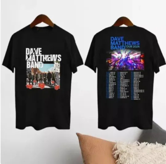 Discover 2024 Dave Matthews Band Summer Tour T-Shirt, Dave Matthews Band Fan Gift. new.