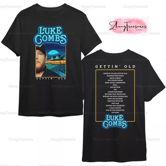 Discover Tour Growing Up And Getting Old Shirt, Lukee Comb 2024 Tour Shirt, Lukee Comb Merch