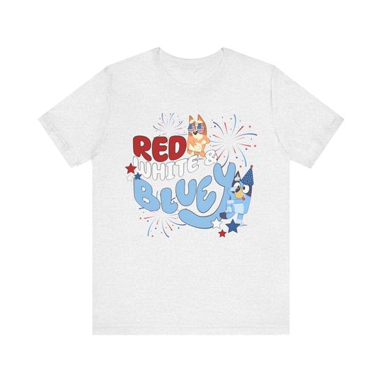 Discover Red White BlueyDad Shirt, 4th of July BlueyDad Shirt