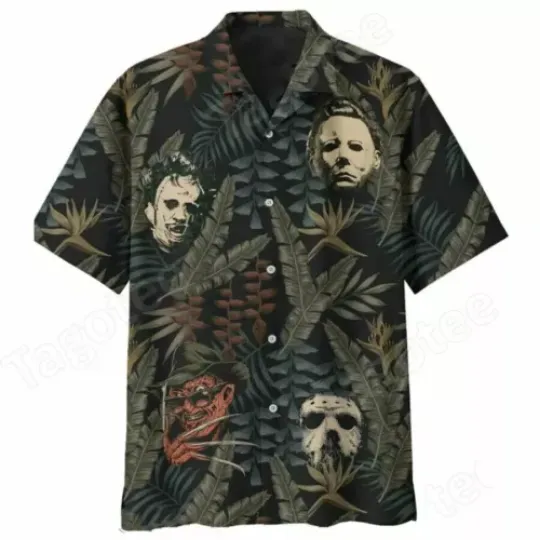 Discover Horror Movie Characters Hawaiian Shirt Full Sizes Hawaiian Shirt