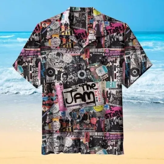 Discover Music Rock Band The Jam 3D Printed Hawaiian Shirt, Hawaiian Shirt For Men Women