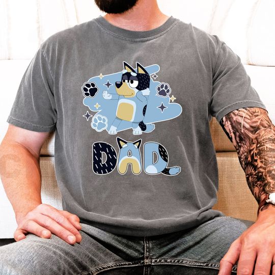 Discover BlueyDad Dad Shirt, BlueyDad Family Shirt, Gift for Dad, Fathers Day Shirt