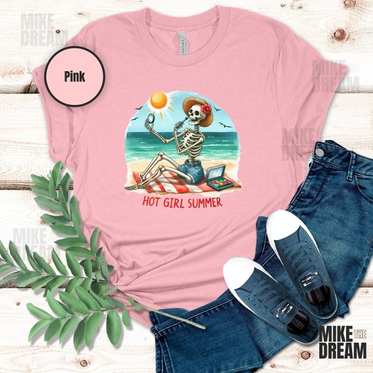 Discover Hot Girl Summer Skeleton Shirt, Skeleton Summer Shirt