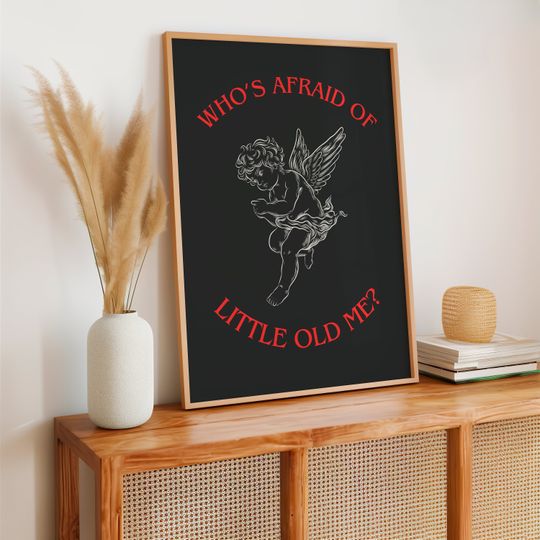 Discover Who's Afraid of Little Old Me Poster, Tortured Poets Premium Matte Vertical Posters