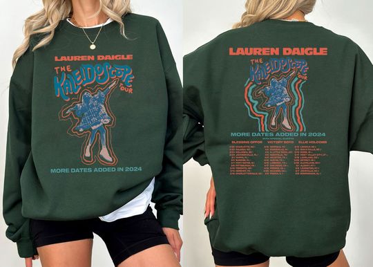 Discover Lauren Daigle Shirt, Vintage Lauren Daigle The Kaleidoscope Tour Shirt