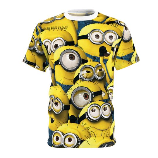 Discover Minion Mania: Cute Cartoon Printed T-Shirt