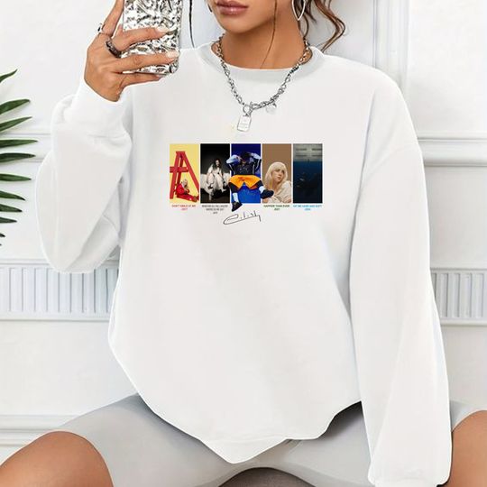 Discover Vintage Billie Eilish Albums Shirt, Hit me Hard and Soft Billie eilish Sweatshirt