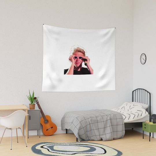 Discover Niall Horan Funny Young Pink Glasses Tapestry