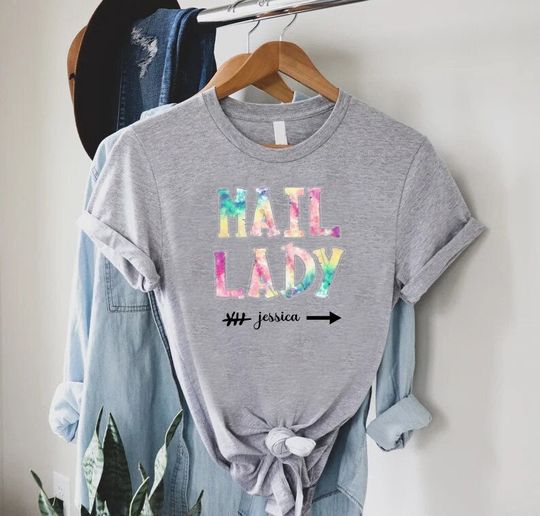 Discover Custom Mail Lady Shirt, Postal Worker Tee, Mail Carrier Gift, Post Office Shirt