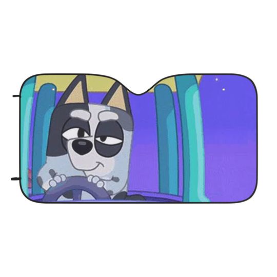 Discover Muffin Car Sun Shades, BlueyDad Car Shades