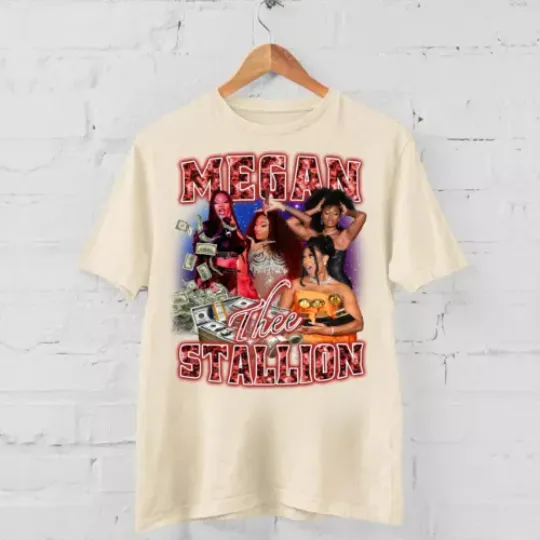 Discover Vintage Megan Thee Stallion Tee Shirt  Vintage Megan Thee Stallion 90s Shirt