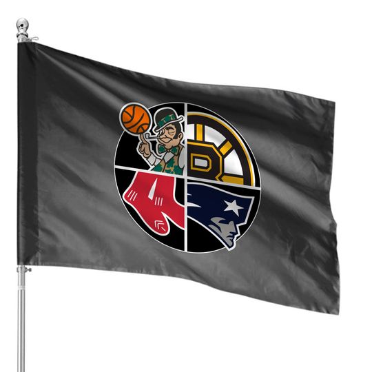 Discover Boston Sports Teams House Flags
