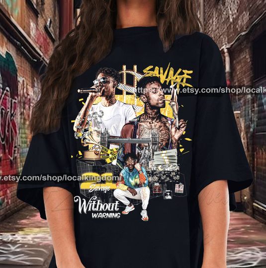 Discover 21 Savage Without Warning Vintage T-Shirt