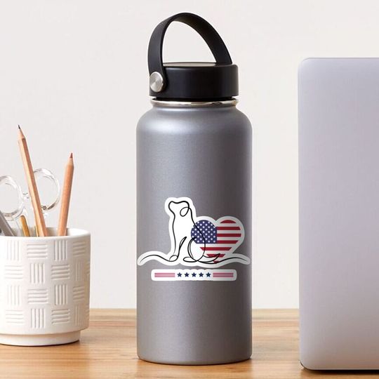 Discover Celebrate with your pet this July 4 Sticker