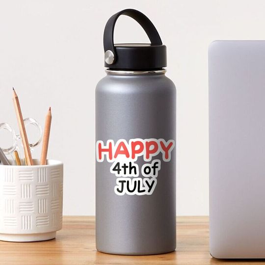 Discover Happy 4th of July  Sticker