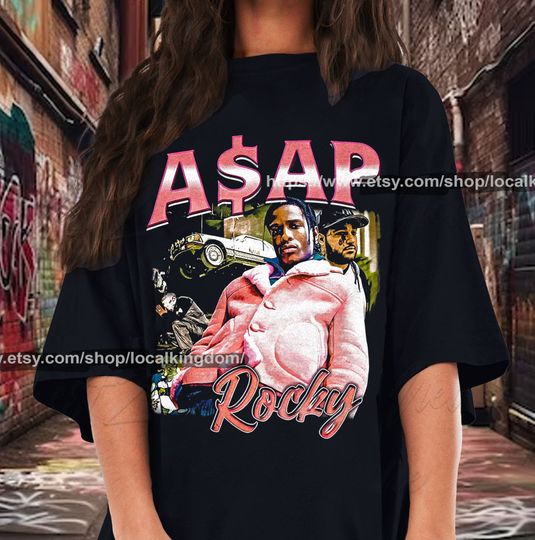 Discover Asap Rocky Vintage T-Shirt, Gift For Women and Man T-Shirt
