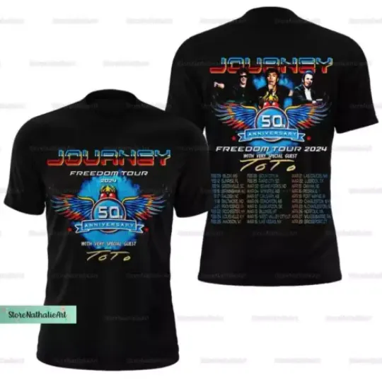 Discover Journey Rock Tour 2024 Shirt