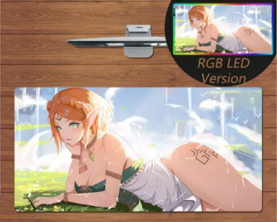 Discover Anime RGB LED Large Mouse Pad Legend of Zelda Tears of the Kingdom Gaming Mat