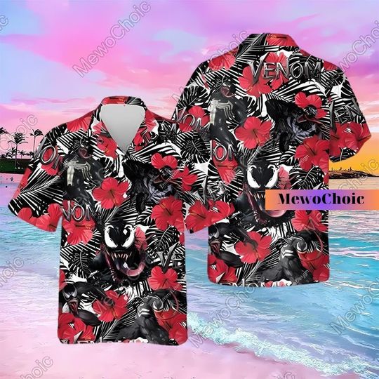 Discover Venom Shirt - Fun Hawaiian Design