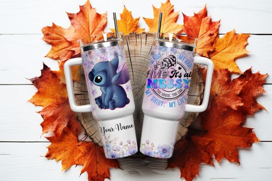 Discover Cartoon 40oz Tumbler Wrap