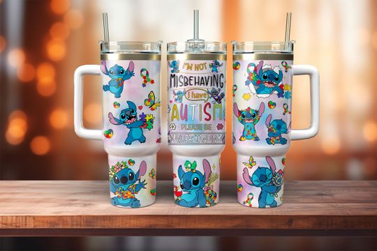 Discover Cartoon 40oz Tumbler Wrap