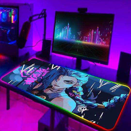 Discover League of Legends Computer Mat RGB Mouse Gaming Pad Pc Accessories Gamer Keyboard Mousepad