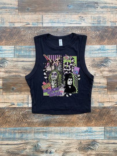 Discover Beetlejuice, Never trust living Crop Tank