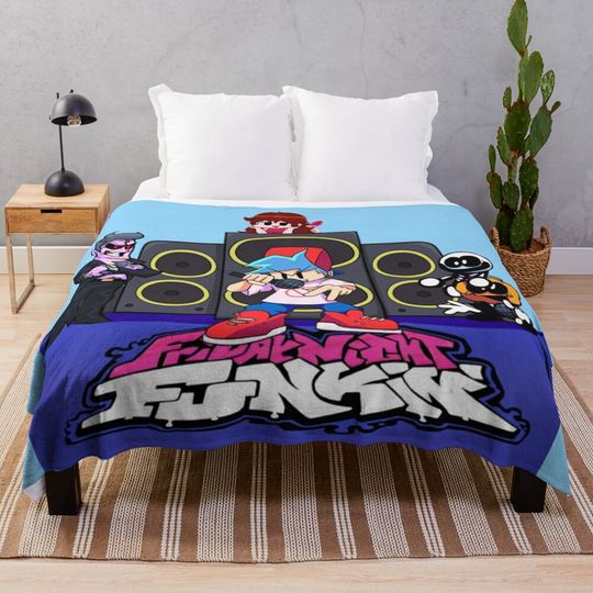 Discover friday night funkin music and videogame Friday Night Funkin Birthday Throw Blanket