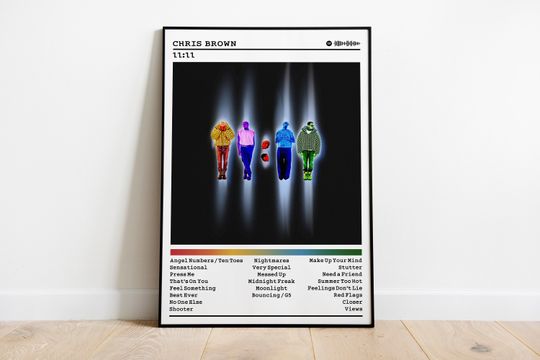 Discover Chris Brown Poster Print | 11:11 Album Poster