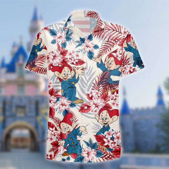Discover Blue Red Dwarf 4th July Hawaiian Shirt