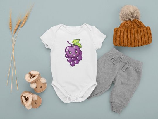 Discover Baby Bodysuit Grapes, Baby Romper Grapes