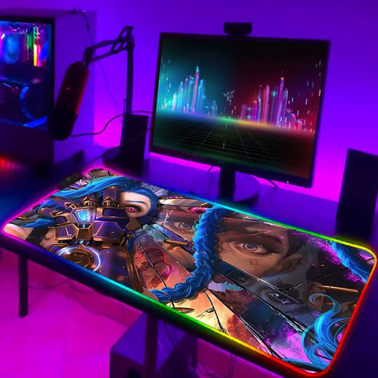 Discover League of Legends Computer Mat RGB Mouse Gaming Pad Pc Accessories Gamer Keyboard Mousepad
