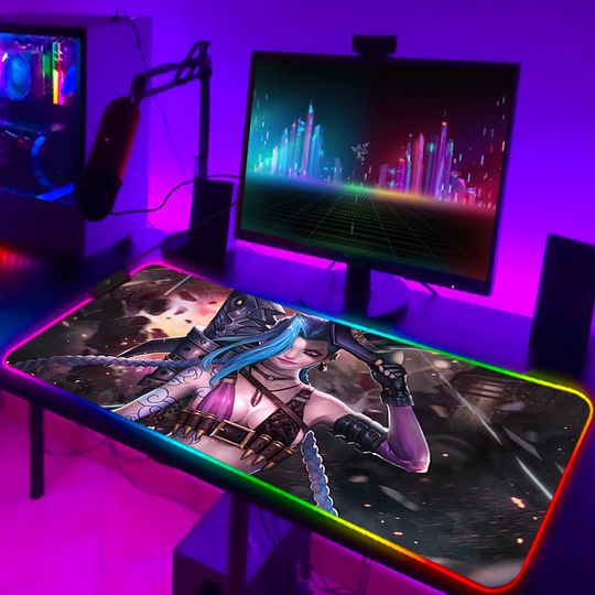Discover League of Legends Computer Mat RGB Mouse Gaming Pad Pc Accessories Gamer Keyboard Mousepad