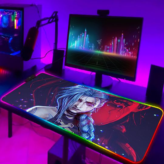 Discover League of Legends Computer Mat RGB Mouse Gaming Pad Pc Accessories Gamer Keyboard Mousepad