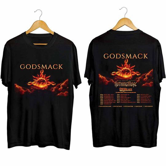 Discover Godsmack 2024 Fall Tour Double Sided Shirt