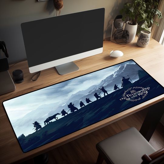Discover Fury of the Dark Lord Mousepad, Gaming Anime Lord of the Rings Desk Mat