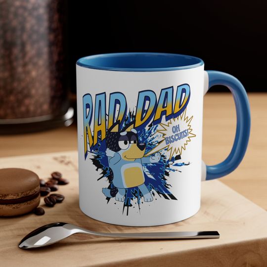 Discover BlueyDad Rad Dad Bandit Coffee Mug