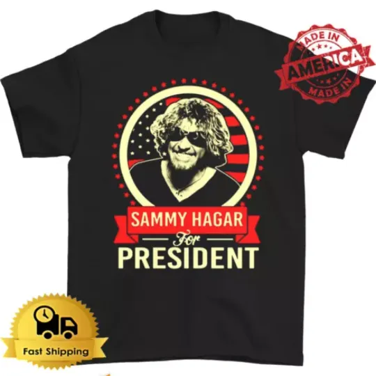Discover Sammy Hagar T-shirt Black Unisex T-shirt