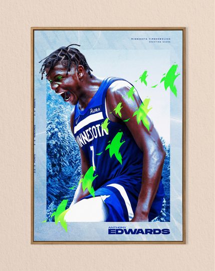 Discover Anthony Edwards, Limited Edition Print, Minesota Timberwolves Poster