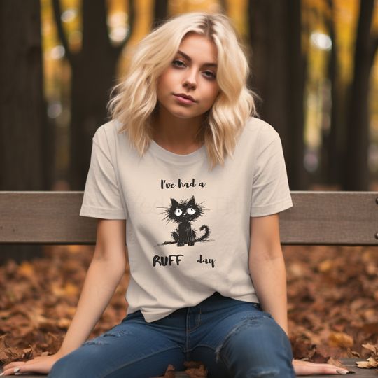Discover I'm Fine Cat Shirt, Tough Day T-shirt, Rough Day Tee, Sarcasm Shirt, Funny Sarcastic, Co-worker Gift