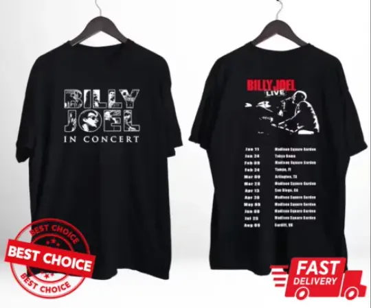Discover Billy Joel 2024 Tour Shirt