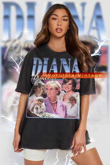Discover Vintage Princess Diana Tribute T-Shirt