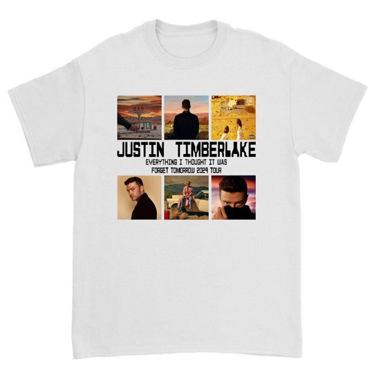 Discover 2024 Justin Timberlake Tour Shirt, Forget Tomorrow World Tour Unisex t-shirt