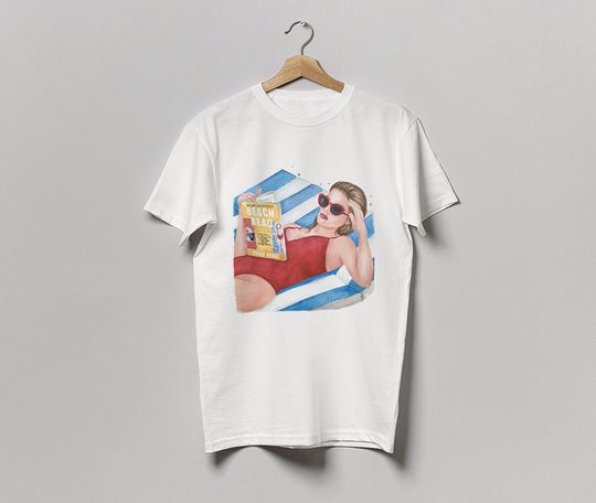 Discover Beach Read by Emily Henry book t shirt | Super soft cotton bookish t-shirt