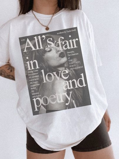 Discover Tortured Poets Tee, TTPD Album Cover T-Shirt, TTPD Shirt