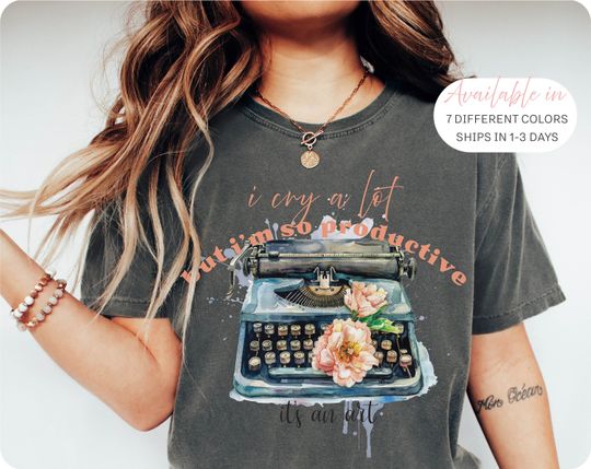 Discover The Tortured Poets Department Shirt, I cry a lot but I am so productive Shirt