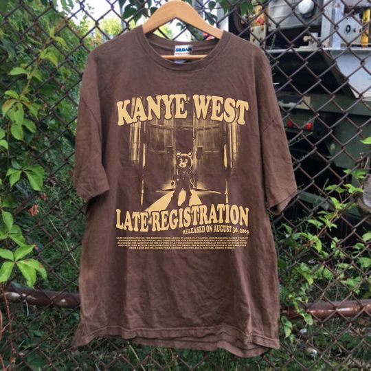 Discover Kanye Late Registration shirt, Kanye Shirt, West Graphic Tour tshirt