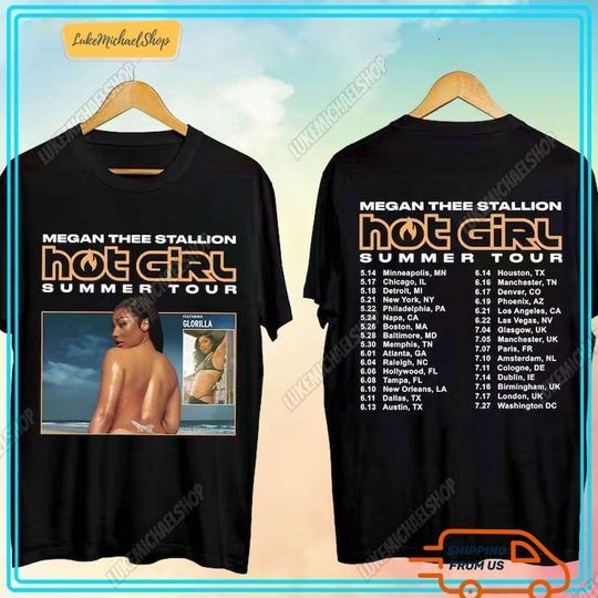 Discover Megan-Thee Stallion Rapper Shirt, Hot Girl Summer Tour 2024 Unisex T-Shirt