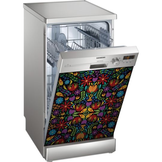 Discover Introducing our Dishwasher Cover adorned with Colorful