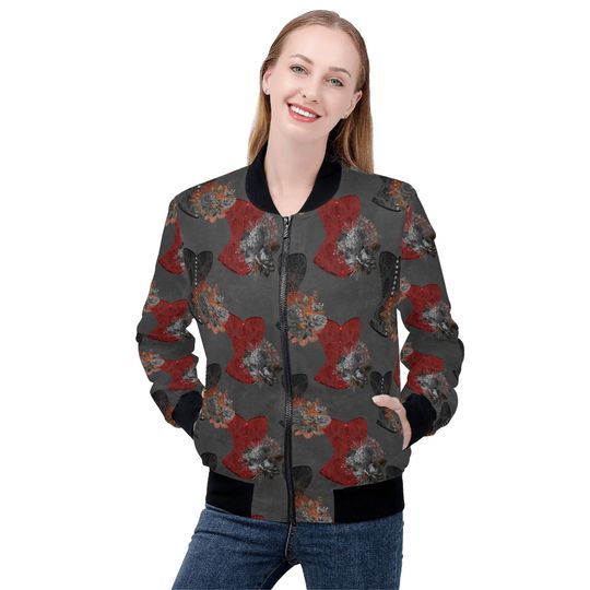 Discover Women's Bomber Jacket Floral